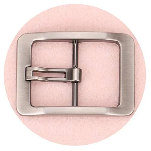 McFanBe Single Prong Square Belt Buckle 38mm (1.5 Inches) | Grey Alloy Replacement Buckle thumbnail 3