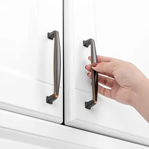 KOOFIZO 10 Pack 5 in Oil Rubbed Bronze Cabinet Pulls | Durable Solid Metal Handles for Kitchen & Furniture thumbnail 4