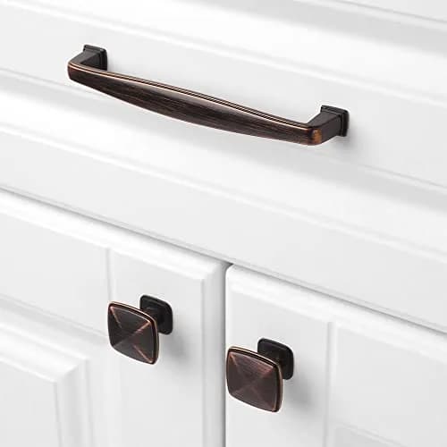 KOOFIZO 10 Pack 5 in Oil Rubbed Bronze Cabinet Pulls | Durable Solid Metal Handles for Kitchen & Furniture thumbnail 3