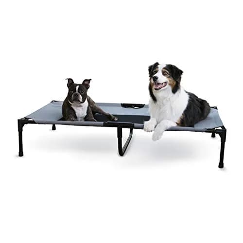 K&H Outdoor Elevated Dog Bed for Large & XL Pets, Gray, XL 50x32in | Cooling, Durable Support thumbnail 1
