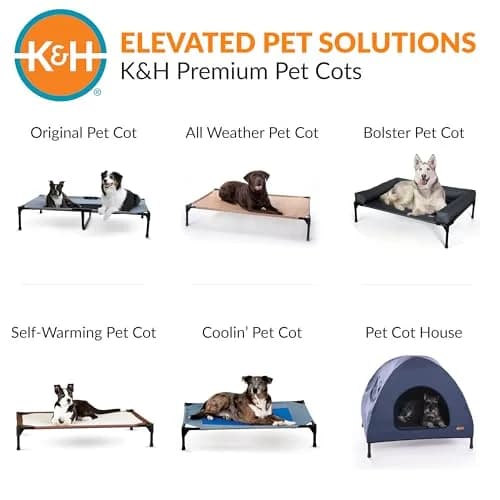 K&H Outdoor Elevated Dog Bed for Large & XL Pets, Gray, XL 50x32in | Cooling, Durable Support thumbnail 8