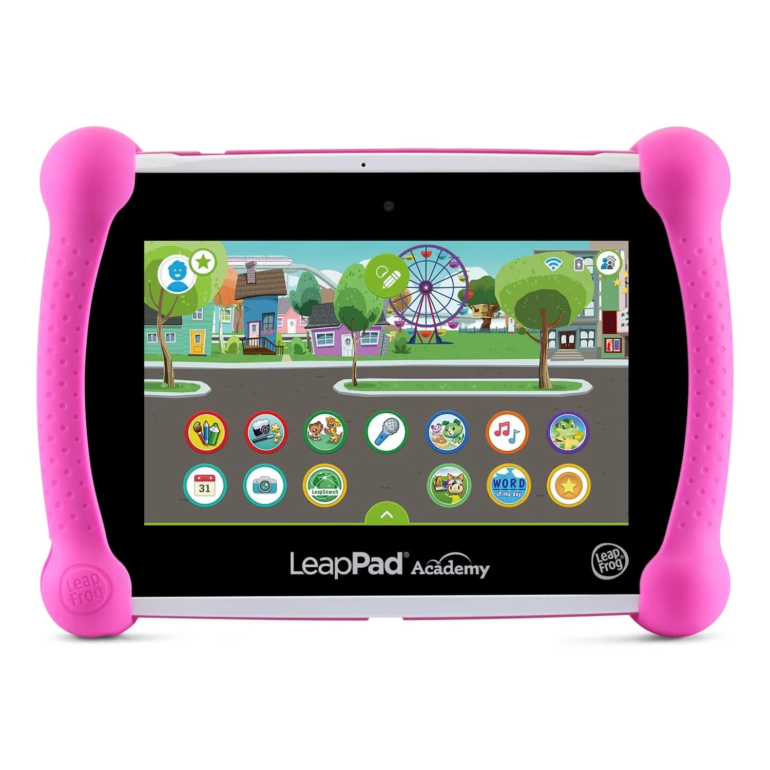 LeapFrog LeapPad Academy Kids’ Learning Tablet, Pink 21.59 cm (7") | Developed with Educators — Pink
