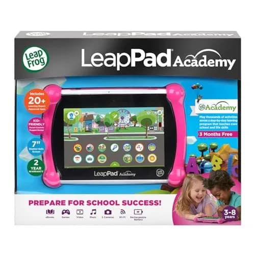 LeapFrog LeapPad Academy Kids’ Learning Tablet, Pink 21.59 cm (7") | Developed with Educators thumbnail 7