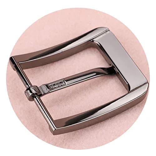 McFanBe Single Prong Square Belt Buckle 38mm (1.5 Inches) | Grey Alloy Replacement Buckle thumbnail 4