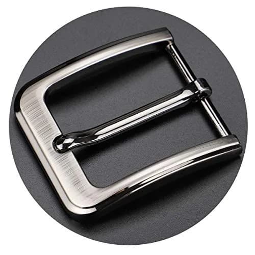 McFanBe Single Prong Square Belt Buckle 38mm (1.5 Inches) | Grey Alloy Replacement Buckle thumbnail 6