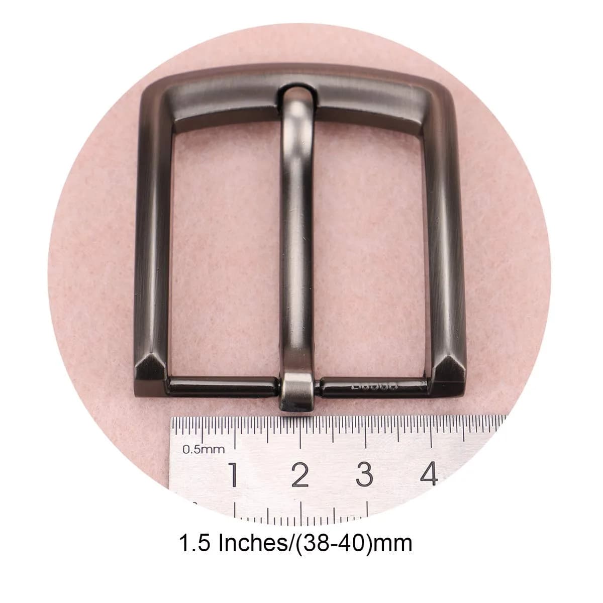 McFanBe 1.5" (38 mm) Belt Buckle | Solid Alloy Single Prong Square Replacement Buckle for Men & Women (Grey08) - view 5