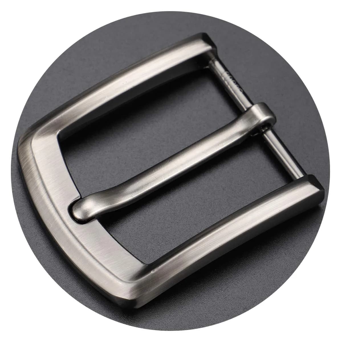 McFanBe 1.5" (38 mm) Belt Buckle | Solid Alloy Single Prong Square Replacement Buckle for Men & Women (Grey08) - view 6