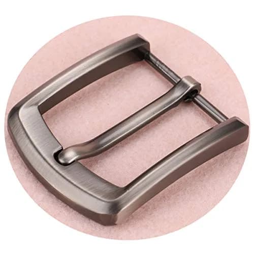 McFanBe 1.5" (38 mm) Belt Buckle | Solid Alloy Single Prong Square Replacement Buckle for Men & Women (Grey08) thumbnail 2