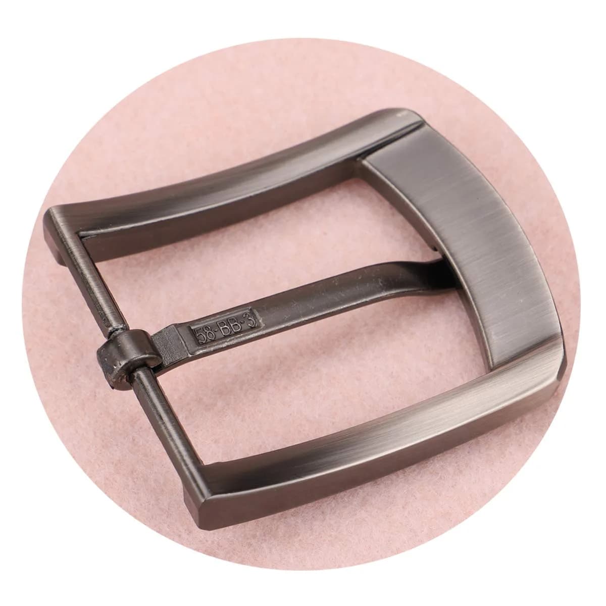 McFanBe 1.5" (38 mm) Belt Buckle | Solid Alloy Single Prong Square Replacement Buckle for Men & Women (Grey08) - view 4