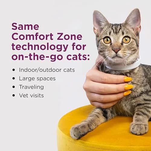 Comfort Zone Cat Calming Collar Savings Pack, 2 x 30-Day Collars | Drug-Free Anxiety Relief for Cats thumbnail 3