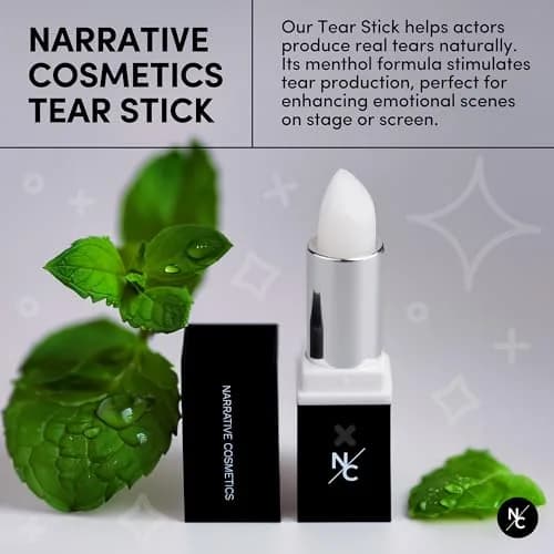 Narrative Cosmetics Tear Stick 3.1g (0.1 oz) | Professional SFX Makeup for Natural Tears on Cue thumbnail 3