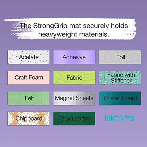 NICAPA Strong Grip Cutting Mat 12x12 inch, 3 Mats | Purple, Strong Adhesive for Heavy Materials thumbnail 4