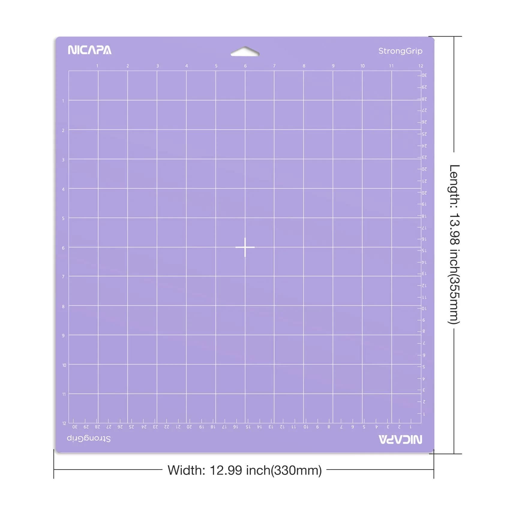 NICAPA Strong Grip Cutting Mat 12x12 inch, 3 Mats | Purple, Strong Adhesive for Heavy Materials - view 5