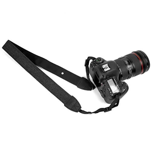WANBY Canvas Camera Strap Black Shoulder Strap with Quick Release Buckles & PU Leather Accents | 71cm (28in) Adjustable Length thumbnail 7