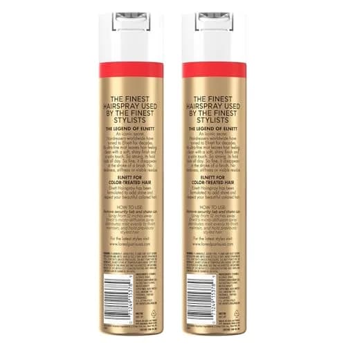 L'Oreal Paris Elnett Classic Hairspray Extra Strong Hold 2x11 oz (325ml x 2) | Humidity Resistant Frizz Control for Color Treated Hair thumbnail 9