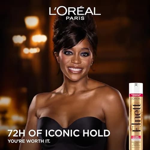 L'Oreal Paris Elnett Classic Hairspray Extra Strong Hold 2x11 oz (325ml x 2) | Humidity Resistant Frizz Control for Color Treated Hair thumbnail 2
