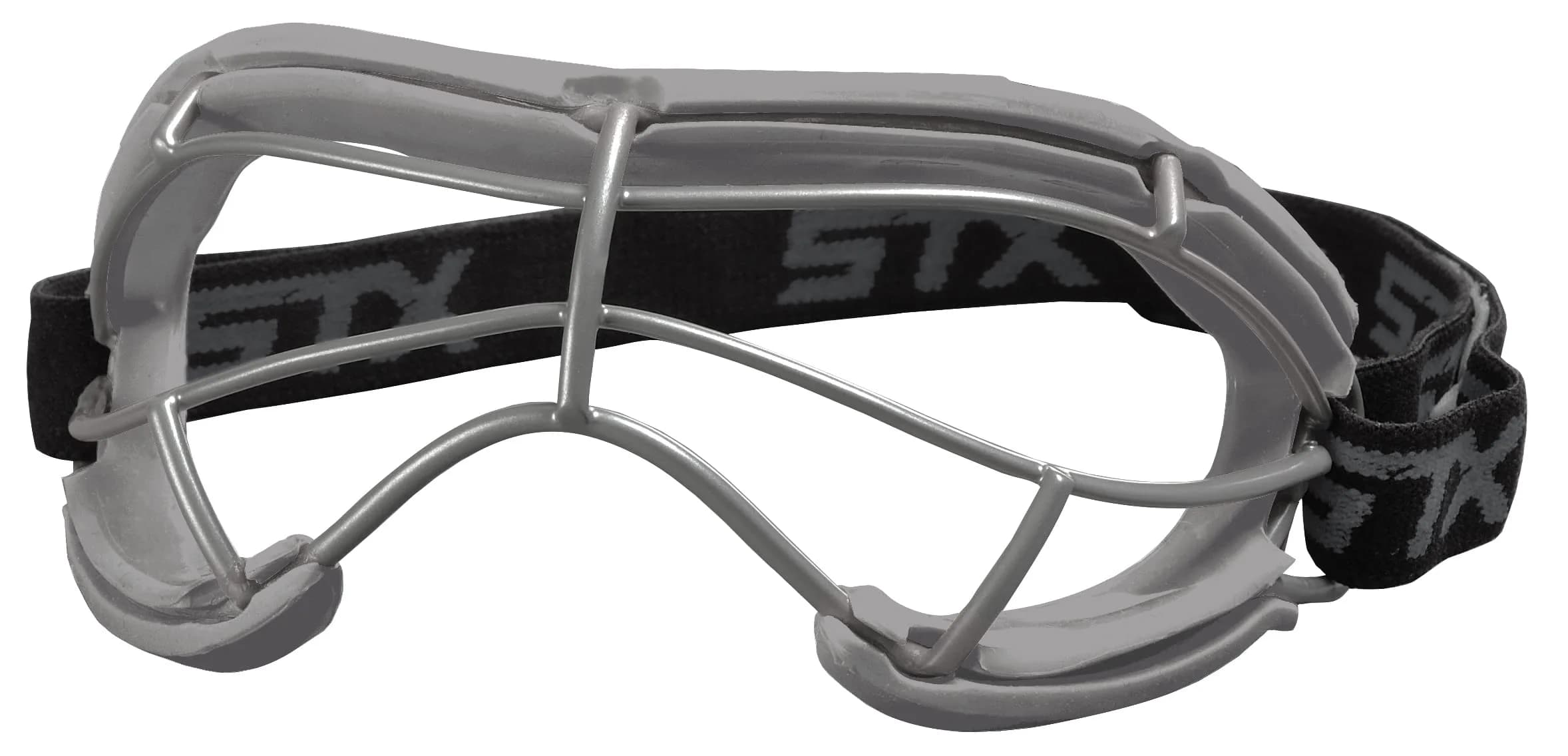 STX 4Sight+ S Adult Lacrosse Goggles - Grey | SEI Certified ASTM F3077-177 - main product image