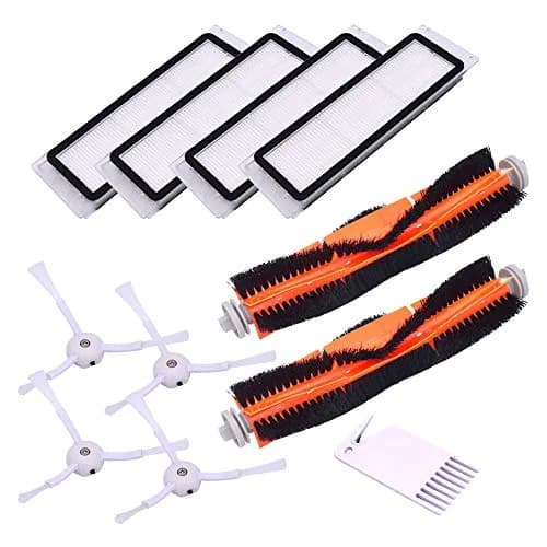 Neutop Replacement Kit Compatible with Roborock S6 S5 S4 E35 E25 E20 | 2 Main Brushes & HEPA Filters for Xiaomi Vacuum thumbnail 1