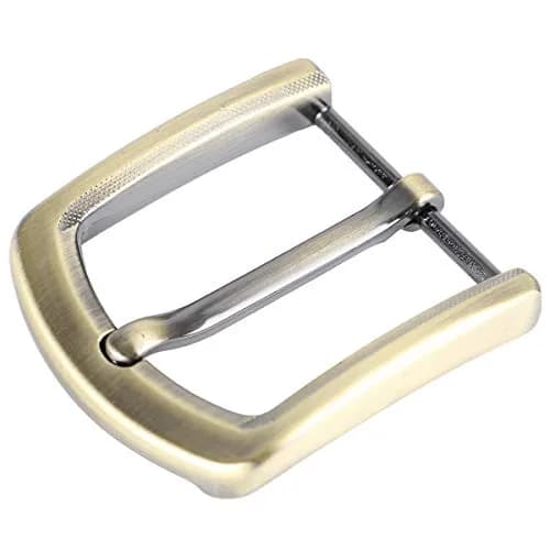McFanBe 1.5 Inches (38 mm) Belt Buckle Single Prong Square Replacement Buckle for Men & Women | Alloy Metal, Bronze Finish thumbnail 1