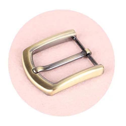 McFanBe 1.5 Inches (38 mm) Belt Buckle Single Prong Square Replacement Buckle for Men & Women | Alloy Metal, Bronze Finish thumbnail 2