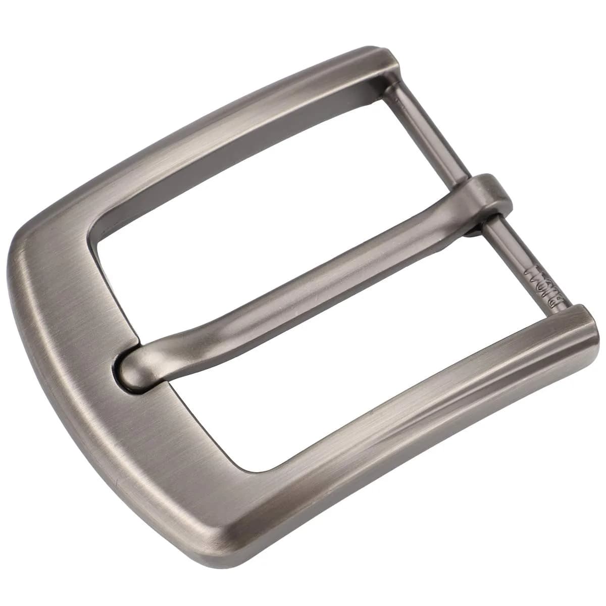 McFanBe Single Prong Belt Buckle for Men & Women, 1.5 Inches (38-40 mm) | Grey Alloy Replacement Buckle - main product image