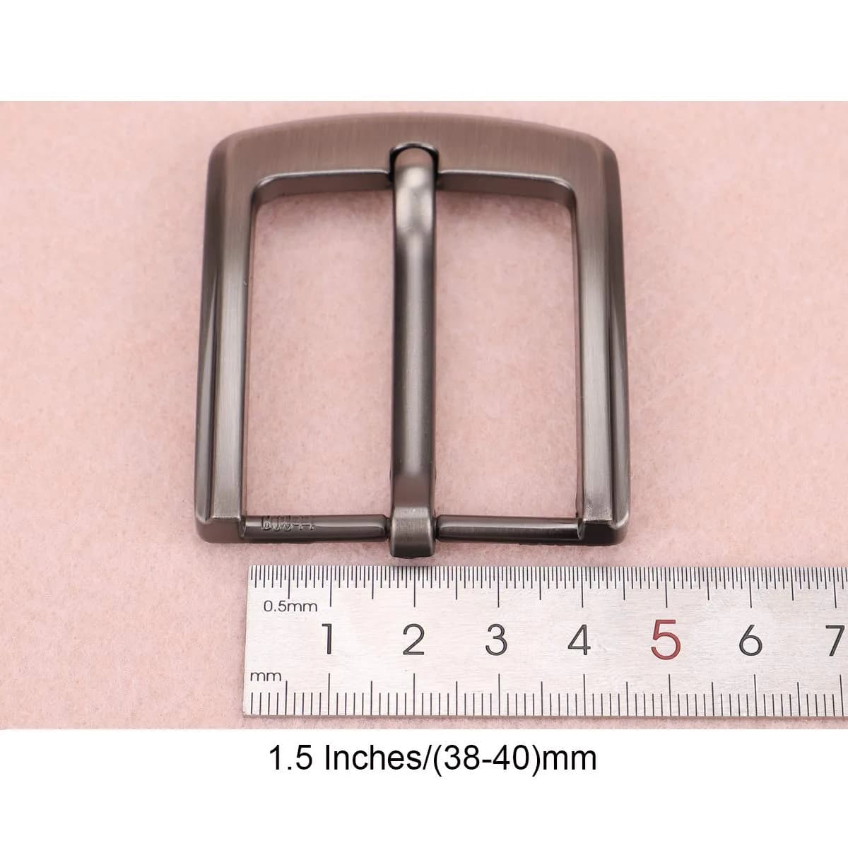 McFanBe Single Prong Belt Buckle for Men & Women, 1.5 Inches (38-40 mm) | Grey Alloy Replacement Buckle - view 5