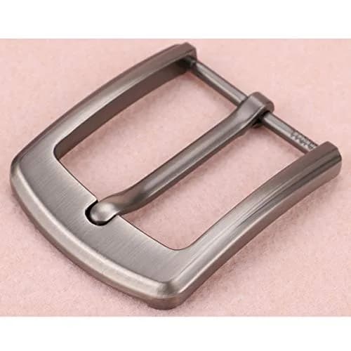 McFanBe Single Prong Belt Buckle for Men & Women, 1.5 Inches (38-40 mm) | Grey Alloy Replacement Buckle thumbnail 2