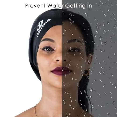 Dsane Extra Large Swimming Cap for Women and Men | Special Design for Very Long Thick Curly Hair & Dreadlocks Keep Hair Dry thumbnail 5