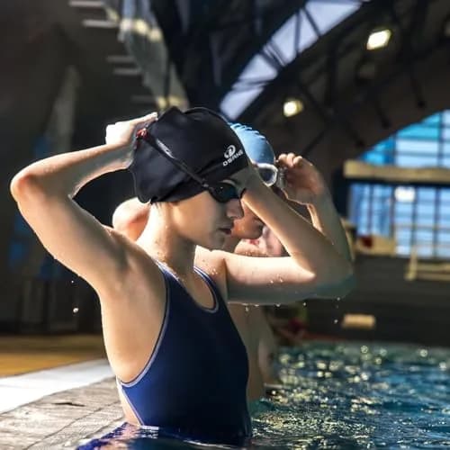 Dsane Extra Large Swimming Cap for Women and Men | Special Design for Very Long Thick Curly Hair & Dreadlocks Keep Hair Dry thumbnail 6