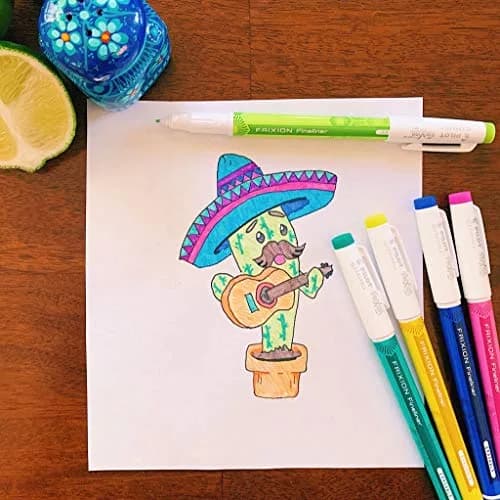 Pilot FriXion Fineliner Erasable Marker Pens, Fine Point 0.7mm, Pack of 6 Assorted Colors | Smooth Ink Flow thumbnail 9