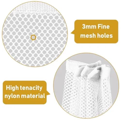 Gudui Safety Stair Railing Net for Baby & Pets, 300cm x 80cm (10ft x 2.6ft) White Honeycomb Mesh | Indoor/Outdoor Use thumbnail 3