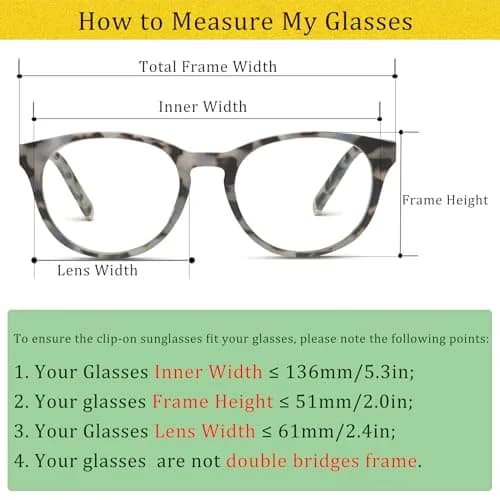 FRAZALA Polarized Clip-On Sunglasses for Driving & Fishing UV 400 Over Prescription Glasses (Brown) | Oversized Flip-up Design thumbnail 3