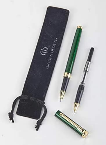 Dryden Designs Fine Nib Fountain Pen Emerald Green | 0.5mm Fine Point thumbnail 7