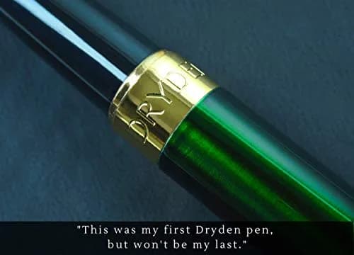 Dryden Designs Fine Nib Fountain Pen Emerald Green | 0.5mm Fine Point thumbnail 4