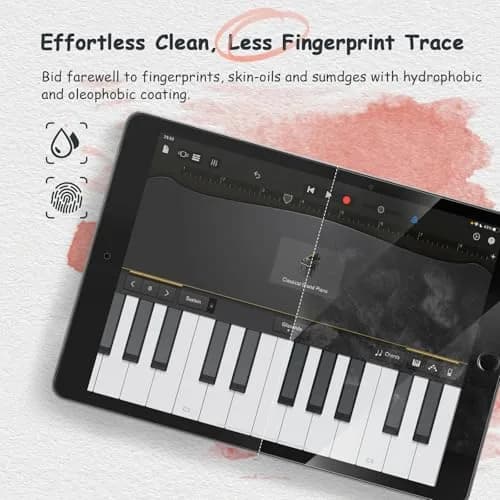 bersem Paperfeel Screen Protector for iPad 9.7 6th/5th Gen & Air 2/1 | Matte PET Film for Drawing, Anti-Glare, Compatible with Apple Pencil, Touch Sensitivity, Case Friendly thumbnail 6