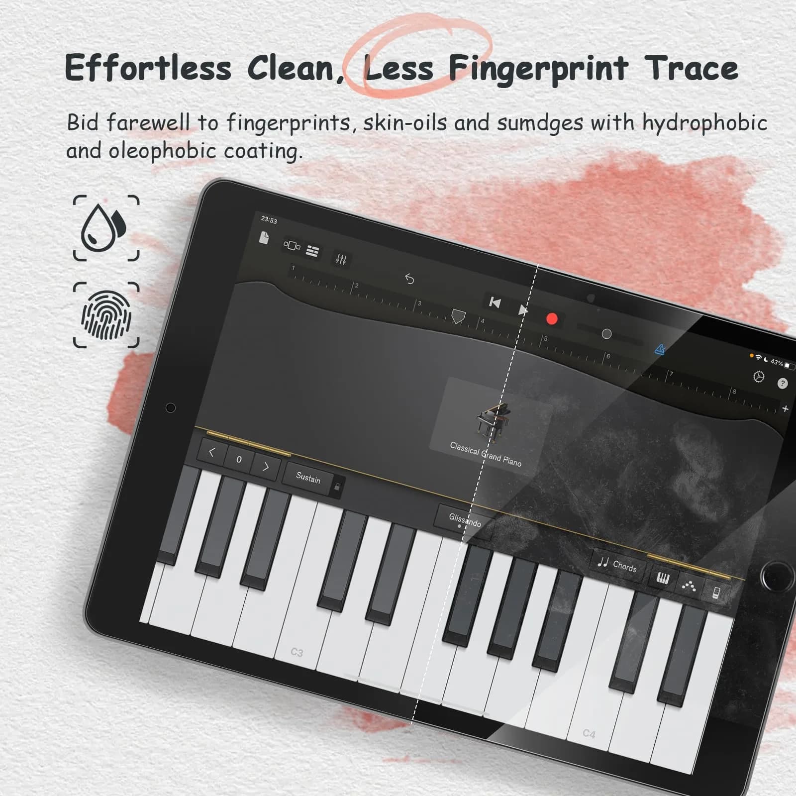 bersem Paperfeel Screen Protector for iPad 9.7 6th/5th Gen & Air 2/1 | Matte PET Film for Drawing, Anti-Glare, Compatible with Apple Pencil, Touch Sensitivity, Case Friendly - view 6