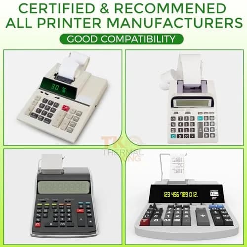 TK Thermal King 2 1/4" x 150' Thermal Paper Rolls | Compatible with Cash Registers & Calculators thumbnail 5