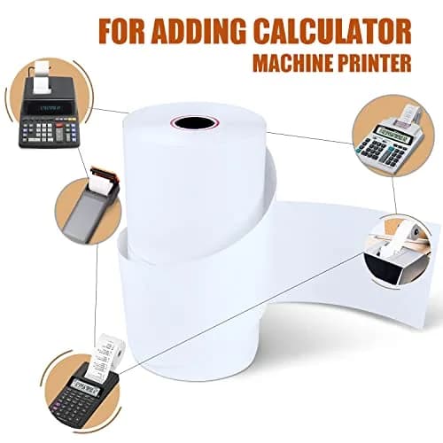 TK Thermal King 2 1/4" x 150' Thermal Paper Rolls | Compatible with Cash Registers & Calculators thumbnail 7
