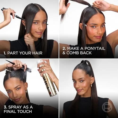 L'Oreal Paris Elnett Unscented Hairspray, Extra Strong Hold 72-Hour Formula, 330ml (11 oz) Pack of 2 | Humidity Resistant Frizz Control thumbnail 6
