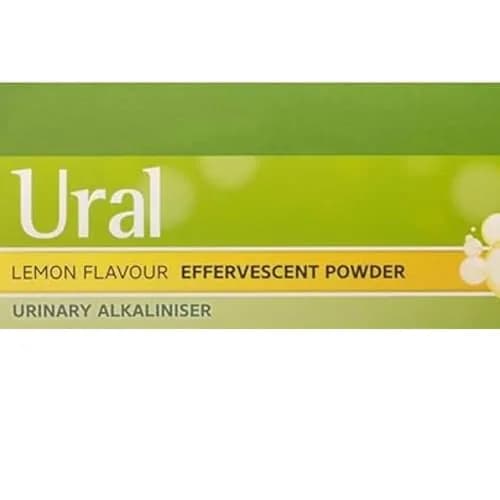 Ural Effervescent Powder 4g (0.14 oz) Lemon Flavor | Urinary Alkalinizer for Cystitis Relief thumbnail 3