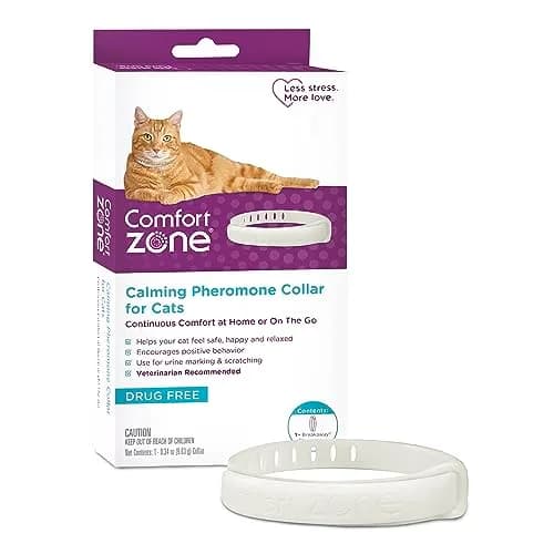 Comfort Zone Cat Calming Collar Savings Pack, 1 30-Day Collar | Drug-Free Pheromone Relief for Cat Anxiety thumbnail 1