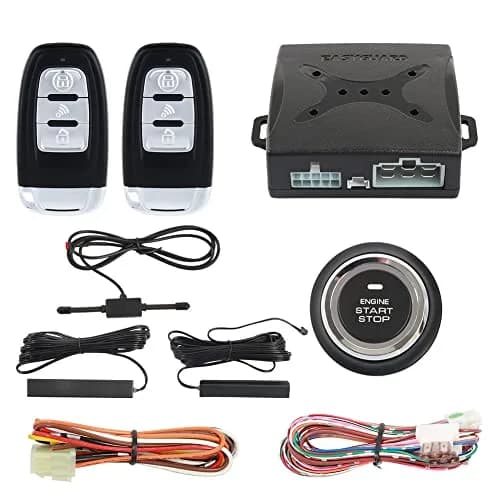 EASYGUARD EC003-1 PKE Car Alarm System with Push Button Start & Remote DC12V | Passive Keyless Entry thumbnail 1