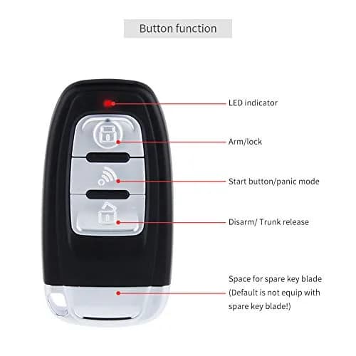 EASYGUARD EC003-1 PKE Car Alarm System with Push Button Start & Remote DC12V | Passive Keyless Entry thumbnail 3