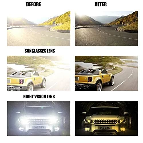 FRAZALA Polarized Clip-On Night Driving Glasses Over Prescription Glasses | Anti-Glare Night Vision (120 chars) thumbnail 6