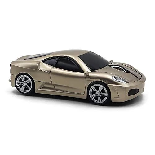 MGbeauty Wireless Mouse Sport Car Shape 120x60x35mm | 1600 DPI, Plug & Play, Compatible with Windows & Mac thumbnail 1