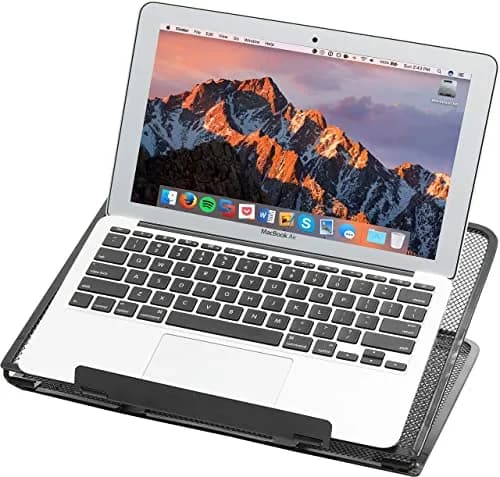 Simple Houseware Mesh Laptop Stand 34.5 cm (13.2"W x 11.1"D) | 11-Level Adjustable Ergonomic Computer Holder thumbnail 4