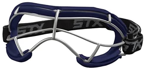 STX 4Sight+ S Adult Lacrosse Goggles Navy | SEI Certified ASTM F3077-177 — Navy