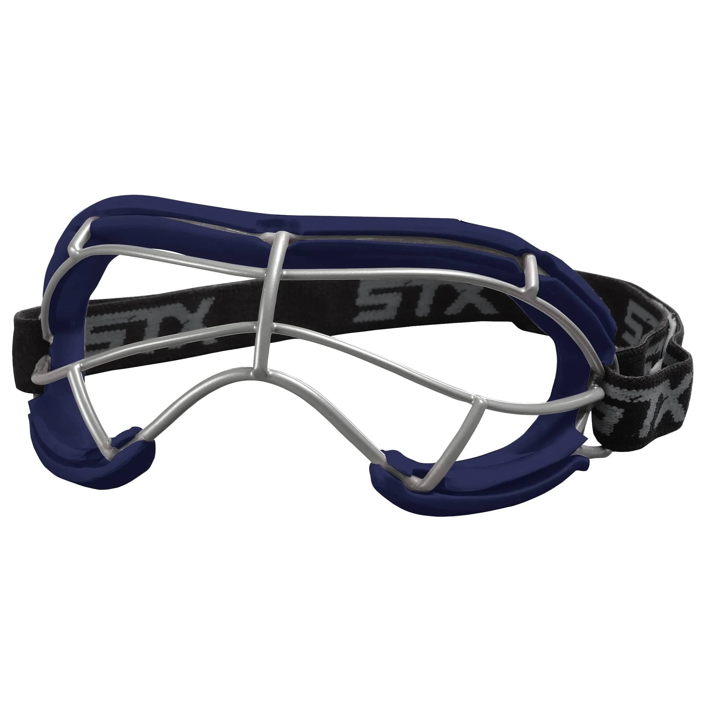 STX 4Sight+ S Adult Lacrosse Goggles Navy | SEI Certified ASTM F3077-177