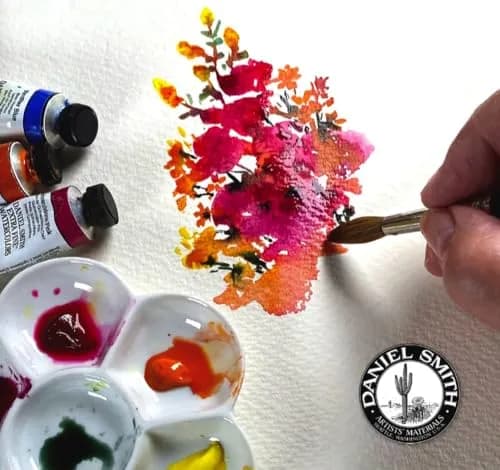 DANIEL SMITH Watercolor Alvaro's Fresco Grey 15ml (0.5 oz) | Semi-Transparent, Granulating, Low Staining thumbnail 4