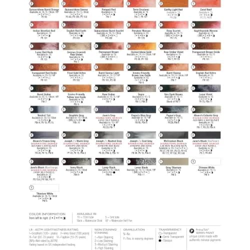 DANIEL SMITH Watercolor Alvaro's Fresco Grey 15ml (0.5 oz) | Semi-Transparent, Granulating, Low Staining thumbnail 7